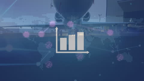 Data Analytics Overlay on Airplane with Global Network Connections