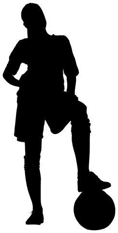 Transparent Silhouette of Female Football Player - Download Free Stock Videos Pikwizard.com