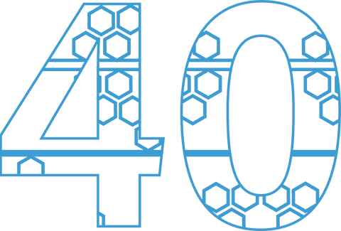 Number 40 with Geometric Pattern on Transparent Background - Download Free Stock Videos Pikwizard.com