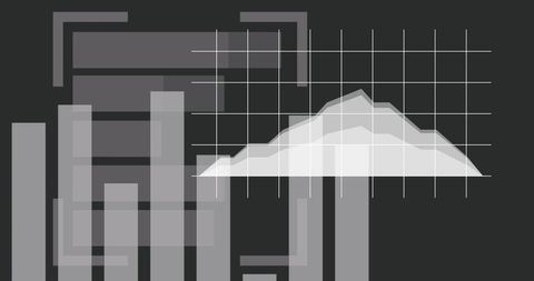 Abstract Digital Data Graph on Black Background - Download Free Stock Images Pikwizard.com
