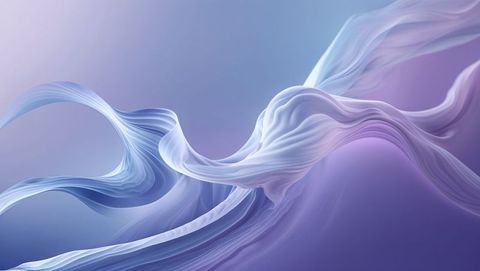 Fluid Motion of Flowing Ribbons in Digital Abstract Art
