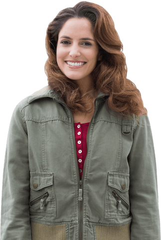 smiling woman in green jacket on transparent background - Download Free Stock Videos Pikwizard.com