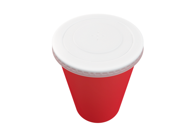 Red Cup with White Lid on Transparent Background - Download Free Stock Videos Pikwizard.com