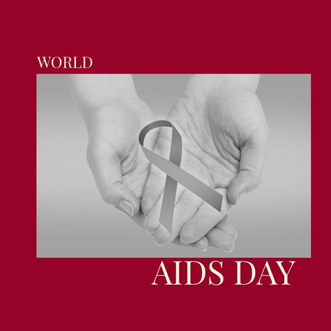 World AIDS Day Commemoration Red Ribbon Awareness - Download Free Stock Templates Pikwizard.com