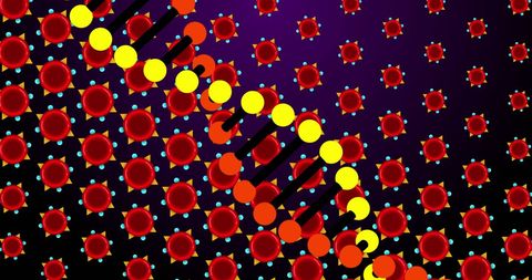 Colorful DNA Structure Overlay on Vibrant Cells - Download Free Stock Images Pikwizard.com