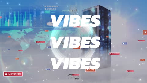 Animated Texts and Icons Over Futuristic Data Interface