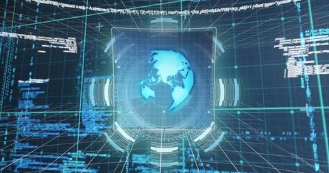 global cybersecurity concept with digital interface and data analysis - Download Free Stock Images Pikwizard.com