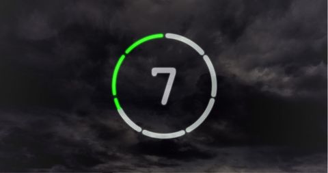Dynamic Countdown Against Cloudy Sky Background - Download Free Stock Images Pikwizard.com