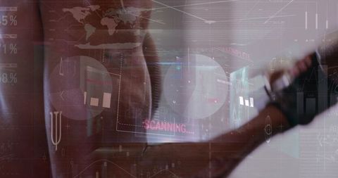 Abstract Sci-Fi Technology Interface Display Science Fiction