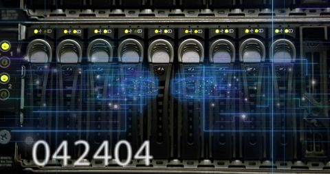 Future Technology Concept Digital Interface Over Servers - Download Free Stock Images Pikwizard.com