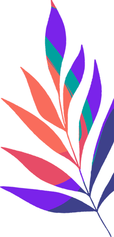 transparent botanical branch with colorful flat design leaves illustration - Download Free Stock Videos Pikwizard.com