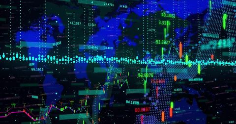 Abstract Global Stock Market Chart with Graphs - Download Free Stock Images Pikwizard.com