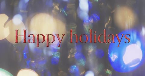 Festive Holiday Greeting with Sparkling Light Background