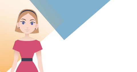 Digital Illustration Young Woman with Book Icons - Download Free Stock Images Pikwizard.com
