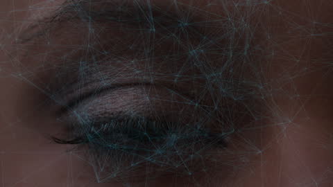Quantum Network Connections Over Closed Human Eye
