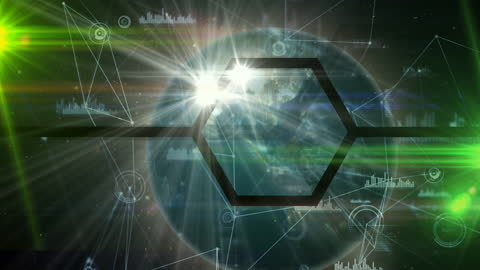 Dynamic Digital Global Network Concept Art