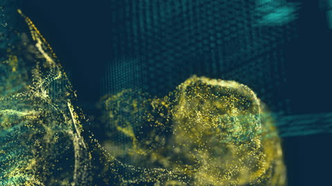 Futuristic Abstract Digital Data Waveforms