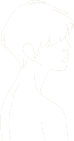 minimalist human profile silhouette line art on transparent background - Download Free Stock Videos Pikwizard.com