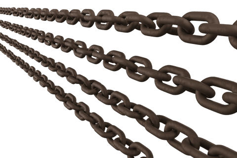 rusty chains on transparent background 3d rendering - Download Free Stock Videos Pikwizard.com