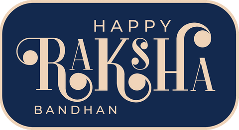 Elegant transparent raksha bandhan serif typography