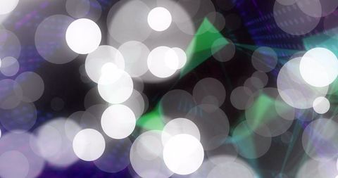 Abstract Digital Celebration with Bokeh Lights and Geometric Shapes - Download Free Stock Images Pikwizard.com