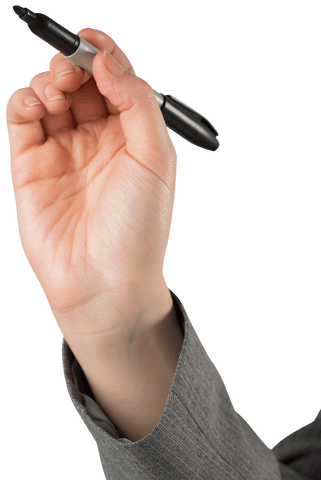 transparent businesswoman hand writing with marker pen - Download Free Stock Videos Pikwizard.com
