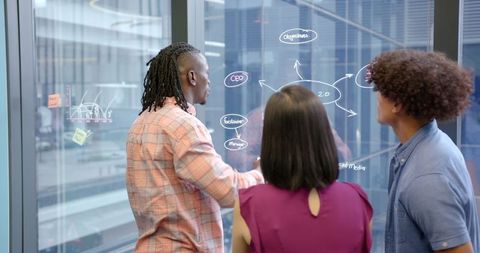 Diverse Team Collaborating in Modern Office Setting Inspiration