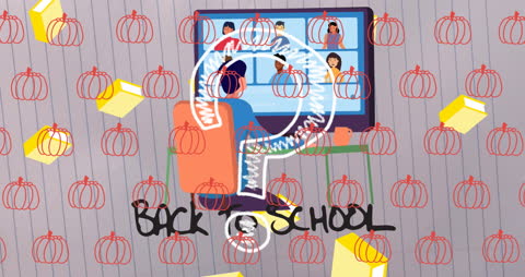 Animated Back to School Virtually Engaging Learning Session