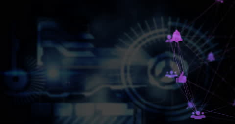 Futuristic Technology with Digital Health Icons on Abstract Background