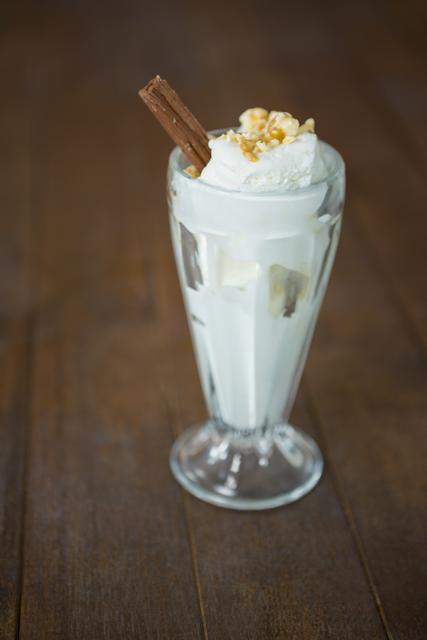 Vanilla Ice Cream Sundae with Chocolate Stick - Download Free Stock Photos Pikwizard.com
