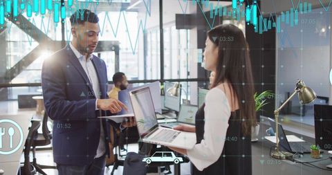 Collaborative Analysis in Modern Office with Data Overlay