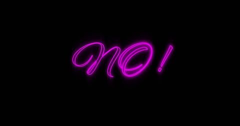 Glowing Neon No Exclamation on Black Background - Download Free Stock Images Pikwizard.com