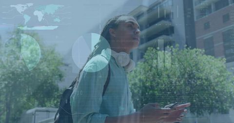 innovative financial analysis over young professional with smartphone - Download Free Stock Images Pikwizard.com