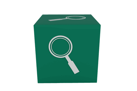 transparent cube with magnifying glass illustration for science symbol - Download Free Stock Videos Pikwizard.com