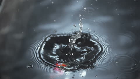 Strawberry Splash in Slow Motion