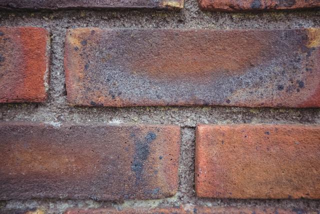 Close-up of modern brick wall background, full frame
