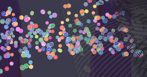 Abstract Digital Network of Global Connectivity