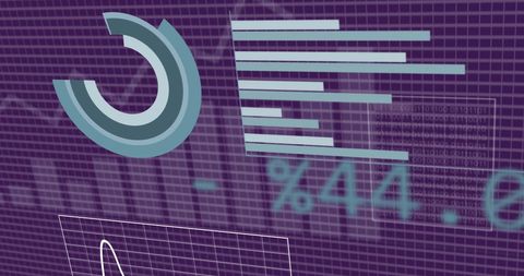 Digital Data Dashboard Background Emphasizing Analytics - Download Free Stock Images Pikwizard.com