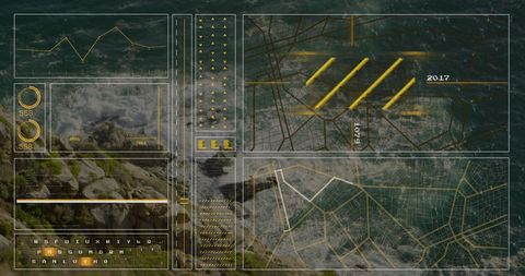 Digital Interface Over Ocean with Data and Graph Visualizations - Download Free Stock Images Pikwizard.com