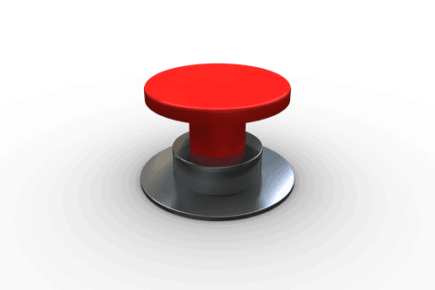 red button device on transparent background illustration - Download Free Stock Videos Pikwizard.com