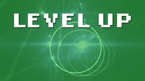 Futuristic Green Network Animation Signal Leveling Up Gamers