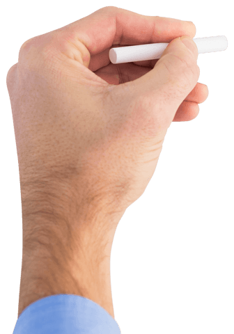 Hand Holding White Chalk Transparent Background - Download Free Stock Videos Pikwizard.com