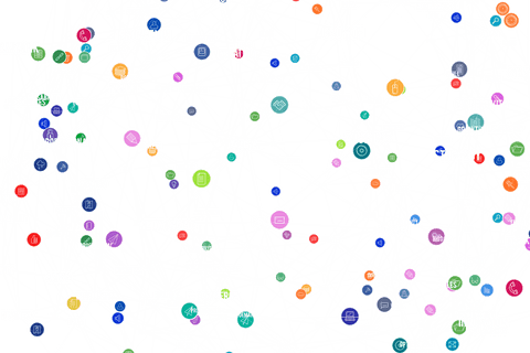 Transparent Network with Colorful Computer Icons Pattern - Download Free Stock Videos Pikwizard.com
