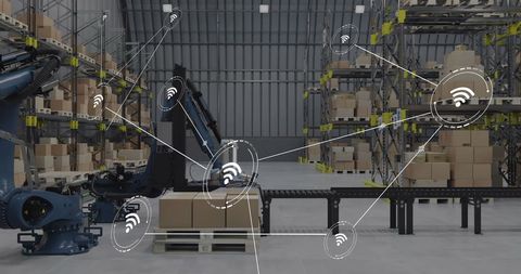 Warehouse automation with internet of things connectivity