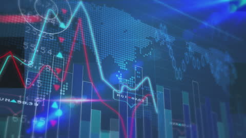 Global Business Data Analysis with World Map and Graphs