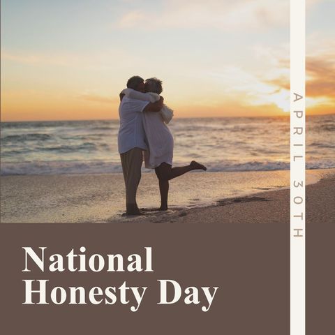 Senior Couple Celebrates National Honesty Day at Scenic Beach - Download Free Stock Templates Pikwizard.com