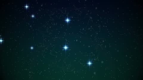Digital Snowfall and Starry Christmas Animation Background