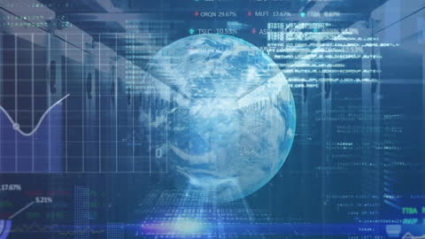 Global Data Processing with Digital Interface on Earth in Server Room