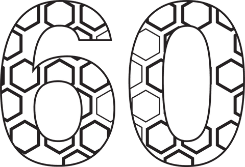 Geometric 60 Number Design on Transparent Background - Download Free Stock Videos Pikwizard.com