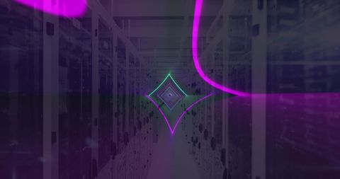 servers with neon lines symbolizing online security - Download Free Stock Images Pikwizard.com